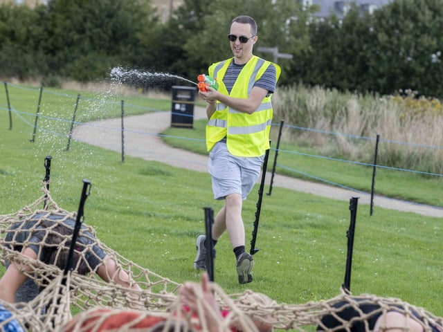 A family-friendly fun run, with water slides and obstacles, took place at Upton Country Park on Saturday (August 12) to raise funds for a Northampton charity.