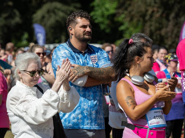 Runners taking part in the Race For Life at Abington Park in Northampton on Sunday, July, 12, 20026. Photo by David Jackson.