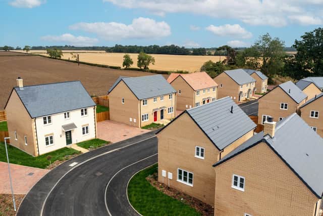 The new build homes in Hackleton Heights.