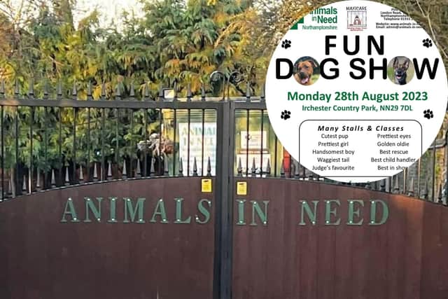 The fun dog show is taking place at Irchester Country Park on Monday, August 28