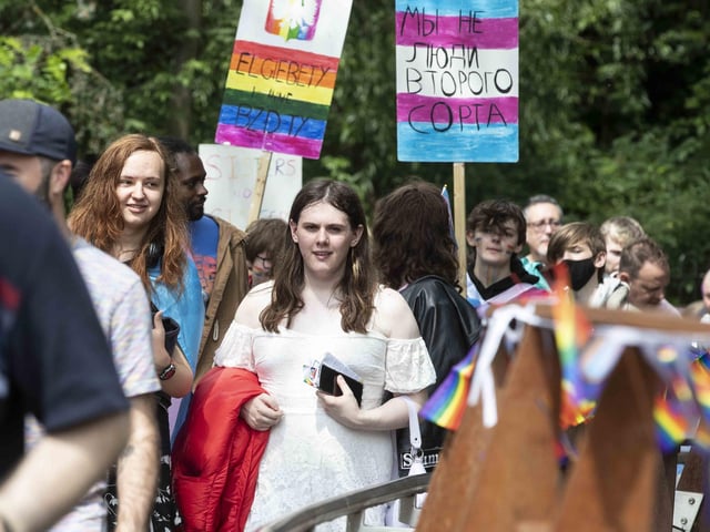 A parade made its way through the town centre before finishing at the university's Waterside campus as Northampton Pride took place on Saturday July 8, 2023.