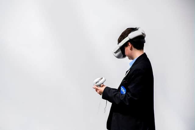 Children from all over Northants got to try out the latest in VR technology