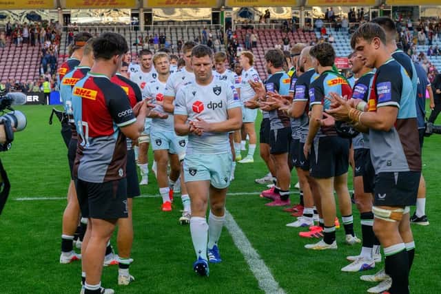 Fraser Dingwall skippered Saints in their defeat at the Twickenham Stoop (picture: Claire Jones/redhatphoto.co.uk)