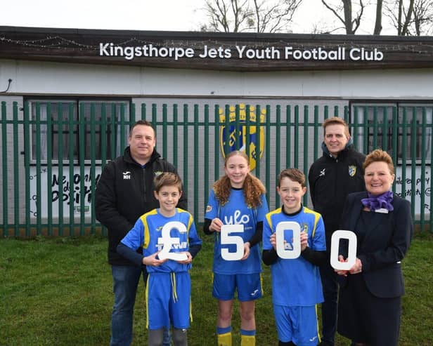 Kingsthorpe Jets Youth Football Club has been awarded £500 from Taylor Wimpey East Midlands 