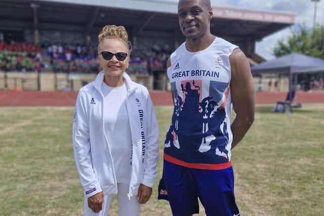 Pupils were joined by two double Olympians, Anita Neil and James Dasaolu