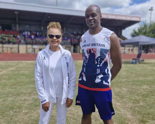 Pupils were joined by two double Olympians, Anita Neil and James Dasaolu