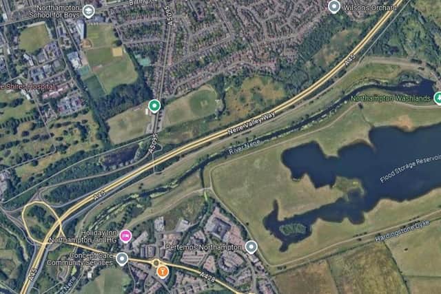 The incident happened on the bridle path between Brackmills and Riverside.