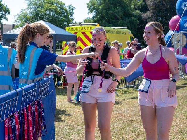 Runners taking part in the Race For Life at Abington Park in Northampton on Sunday, July, 12, 20026. Photo by David Jackson.