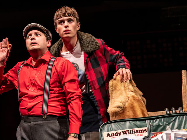 Sam Lupton as Del Boy and Tom Major as Rodney in Only Fools and Horses: The Musical. Photograph: Johan Persson