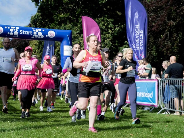 Walkers, runners and joggers completed two laps of Abington Park for the 10k Race for Life on Sunday (July 14).
