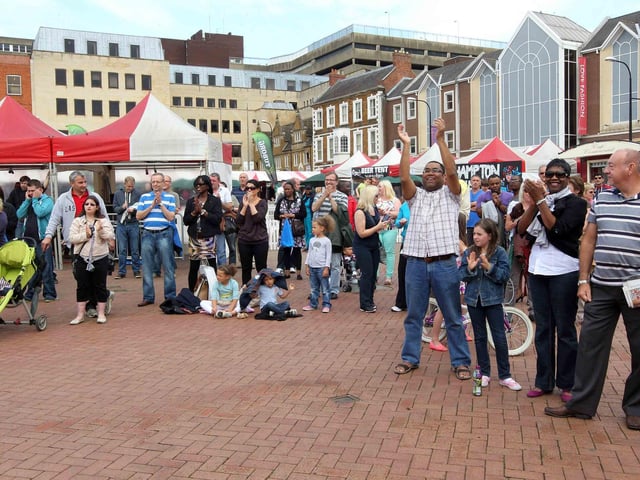 Northampton Music Festival in Market Square.