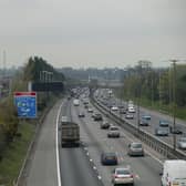The M1 motorway at Watford Gap (Photo by Rail Photo/Construction Photography/Avalon/Getty Images)