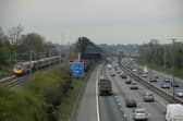 The M1 motorway at Watford Gap (Photo by Rail Photo/Construction Photography/Avalon/Getty Images)
