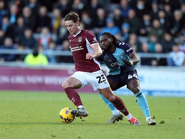 Comfortably the best player in claret in the first half when his dogged work in midfield kept Wycombe mostly at bay and got Cobblers moving up the pitch. Lovely ball in for Hoskins to head against the bar early in the second half. His presence somewhat diminished after Onyedinma's second and as a result his team struggled to build any momentum... 7.5 CHRON STAR MAN