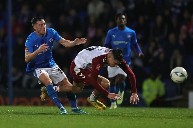 A chance to show what he can do up top on his own and he was a handful for Chesterfield throughout. Created presentable chances for both Fox and Pinnock and twice hit the woodwork himself, the first of which really should have found the net... 6.5