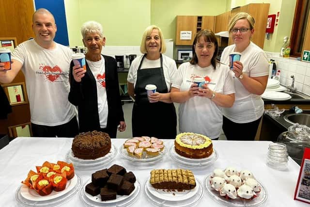 A previous pop up coffee morning held by The Lewis Foundation in Northampton.