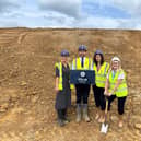 Tilia Homes Westhill team l to r Emily Whitby, Ben Young, Lucy Lee and Marilyn Inglis