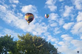 Hot air balloons take to the skies from the Racecourse on Sunday (August 20).