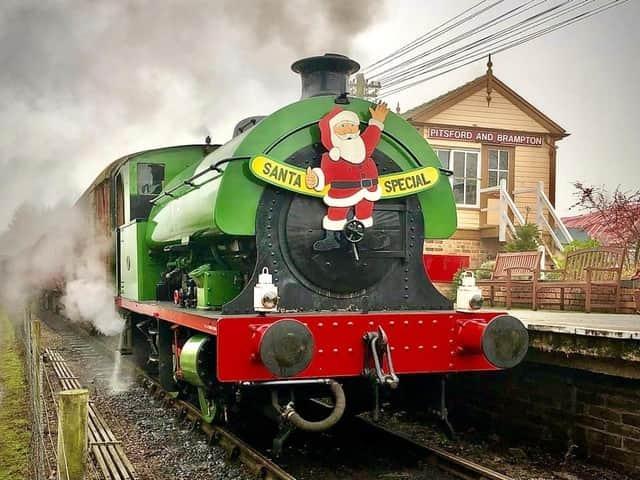 Every Saturday and Sunday from November 26 to December 18, the railway will run Santa Specials.
This includes refreshments on board the steam train where children can write their letter to Santa. Once off the train, little ones will be able to meet Father Christmas and receive a present. 
Tickets must be booked in advance online and are priced at £14 - £17.50 per adult, £15 - £18.75 for children aged up to 15 and £6.95 for infants under 12 months who are receiving a gift.