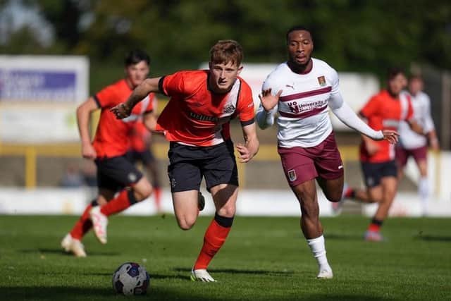 Ali Koiki in action against Luton on Tuesday.
