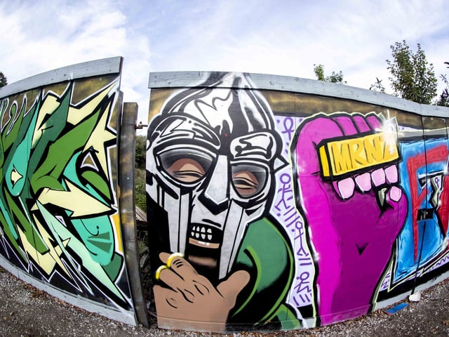 Some of the UK's top graffiti artists sprayed walls and boards in Sol Central, Green Street and St Peter’s Way with the intention to increase community pride and reduce crime