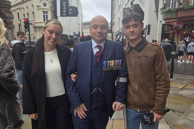 Damien is sharing his story ahead of Armed Forces Day on Saturday