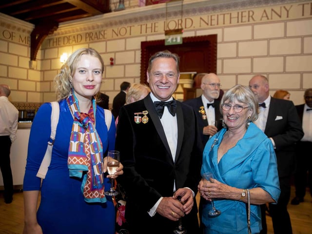 A private celebration took place at the Northampton Guildhall on Wednesday, May 18 2022 to celebrate Northampton's new Mayor, councillor Dennis Meredith.
