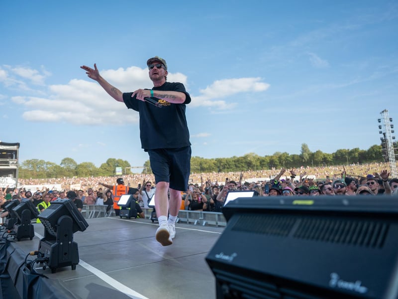 AD-APT performing with Wilkinson on stage at Tribes Unite at The National Bowl in Milton Keynes on Saturday, August 9, 2025. Photo by David Jackson.