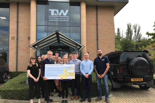 T&W Civil Engineering raised £18,500 for Cynthia Spencer Hospice