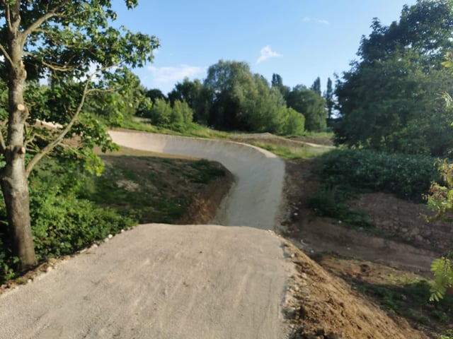 The mountain bike park on the former Hardingstone Nine golf course