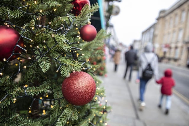 Christmas shoppers enjoyed the festive celebrations in Northampton's Cultural Quarter on Saturday