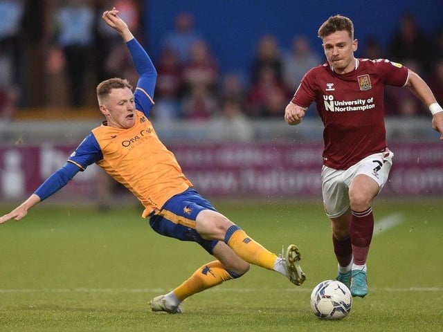Sam Hoskins has had an impressive season with 13 goals and 9 assists for Cobblers.