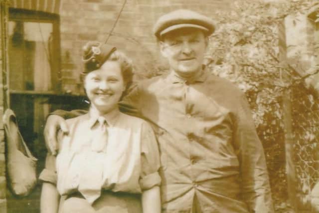 Betty and her father Jack, who also featured in the Chronicle & Echo 45 years ago in September 1978 – in a story titled ‘memoirs of a Northampton man’.