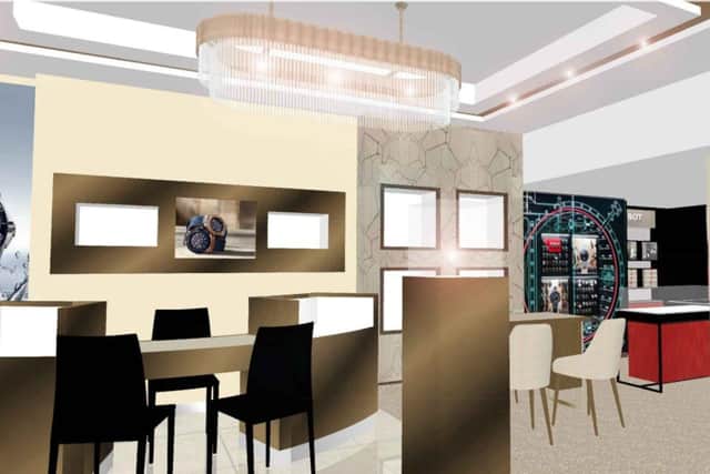 The plans for the new-look Michael Jones Jeweller in Grosvenor Shopping Northampton