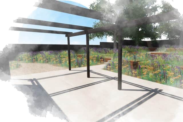Artist's impression of how the new sensory garden could look