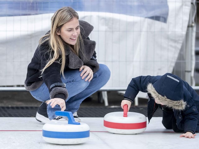 West Northamptonshire Council (WNC) has put on a free ice skating rink at the temporary market, as part of festivities in 2023.