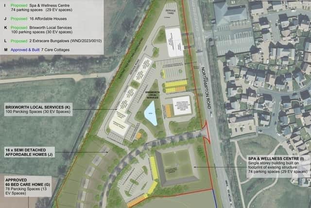 Proposed designs for the local centre, taken from planning application.