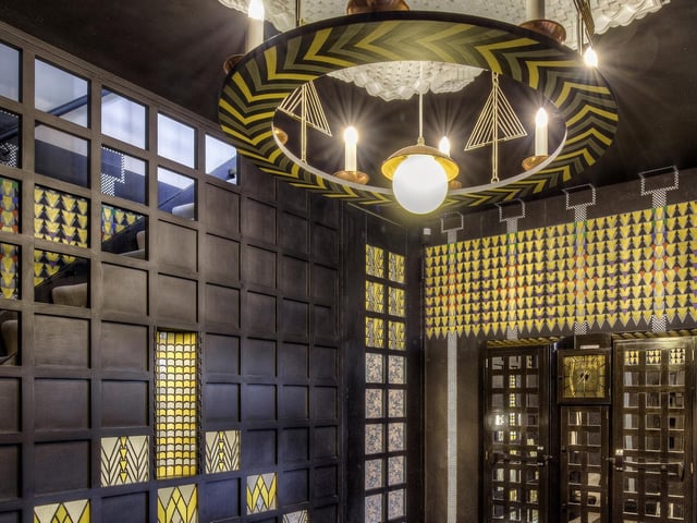 The building, from 78 to 82 Derngate, was remodelled by the world famous designer and architect in his iconic modernist style and it features “extraordinarily striking interiors”.