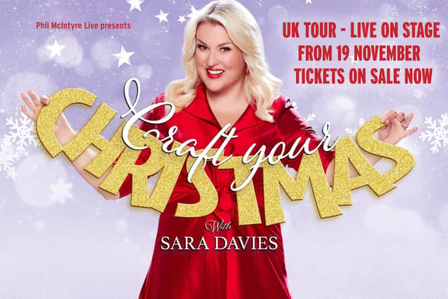 Dragon’s Den investor, Strictly star and crafting entrepreneur Sara Davies is going on tour