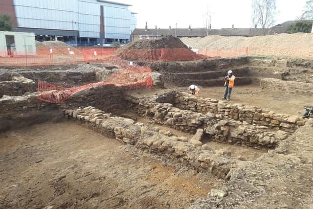 In July,  the remains of a medieval home were discovered on the Spring Boroughs site, just off Horsemarket