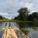 Wild swimming at The Falcon hotel in Castle Ashby runs all year round.
