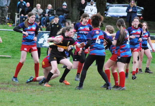 U14 girls rugby finals day