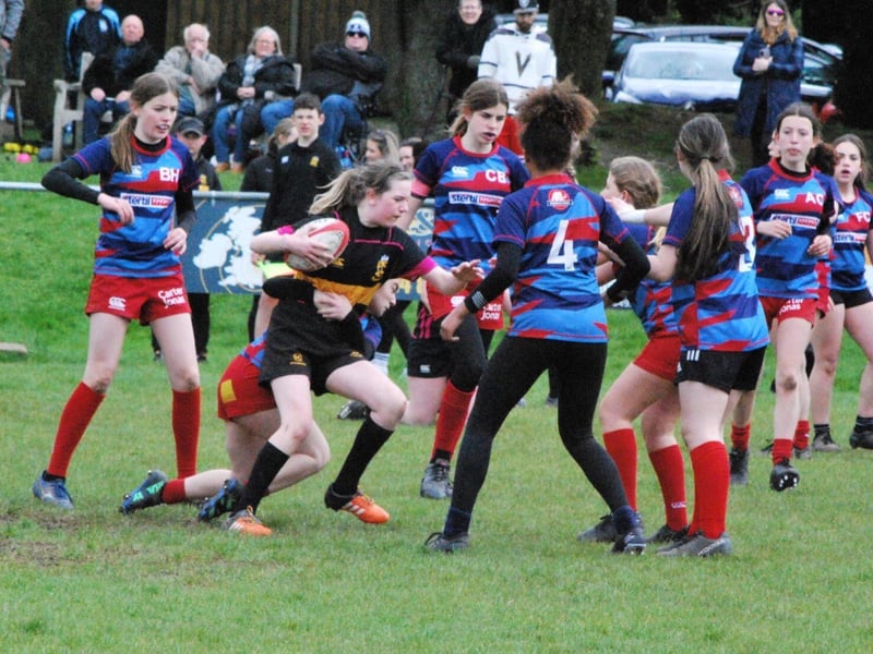 U14 girls rugby finals day