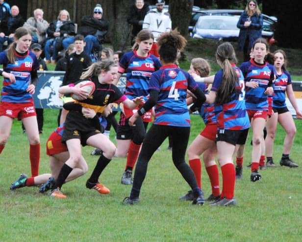 U14 girls rugby finals day