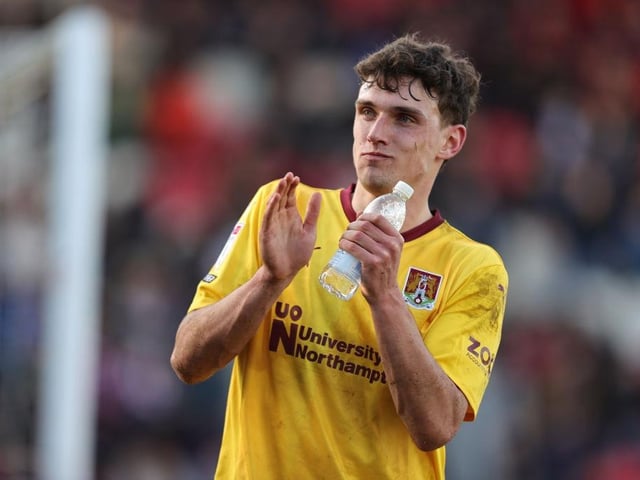 Led the line brilliantly. His hassling and harrying caused no end of problems for Exeter and provided Town's best route to goal. Great work to tee up Fosu. Lovely flick and smart finish to break the deadlock. Looping header also had Whitworth scrambling. Kept going and kept running despite being on the end of some rough treatment, though did eventually hobble off... 8 CHRON STAR MAN