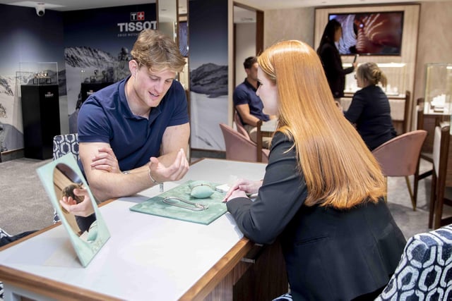 Saints players were on hand to check out the new revamp and products on offer.