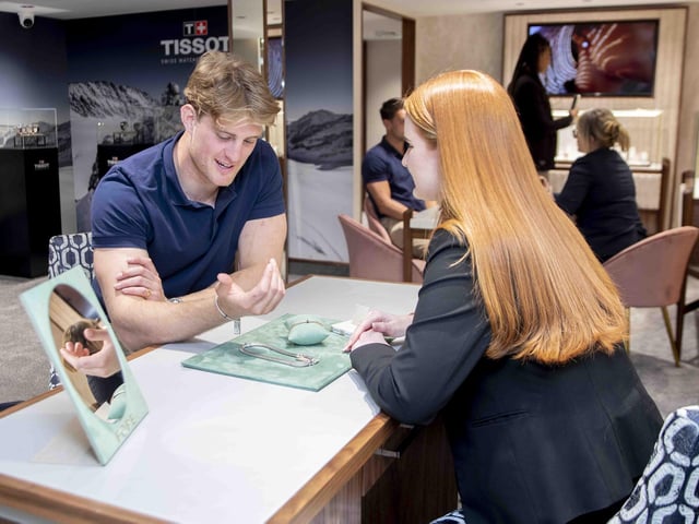 Saints players were on hand to check out the new revamp and products on offer.