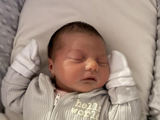Maddie-Rae born at 8.32pm on November 1 at Northampton General Hospital, weighing 7lbs 5oz.