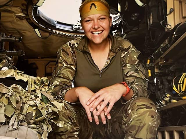 Martha during happier times in Afganistan