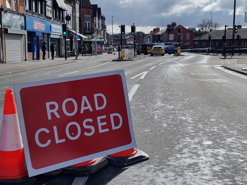 Pictures from the scene at midday. The incident happened at 8.40am today (Monday).